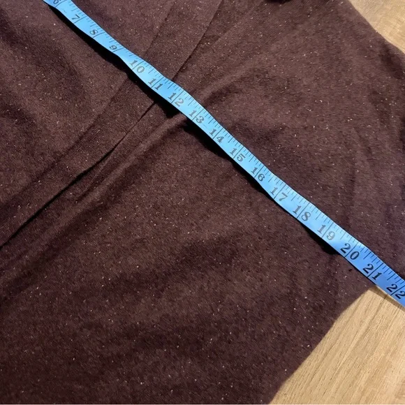 Garnet Hill Enid Patch-Pocket Cardigan 100% cashmere maroon color size M - Picture 9 of 9